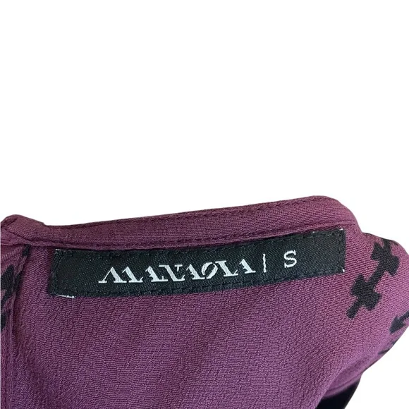 MANAOLA Pewa Asymmetrical Tank blouse Small purple - Picture 7 of 9